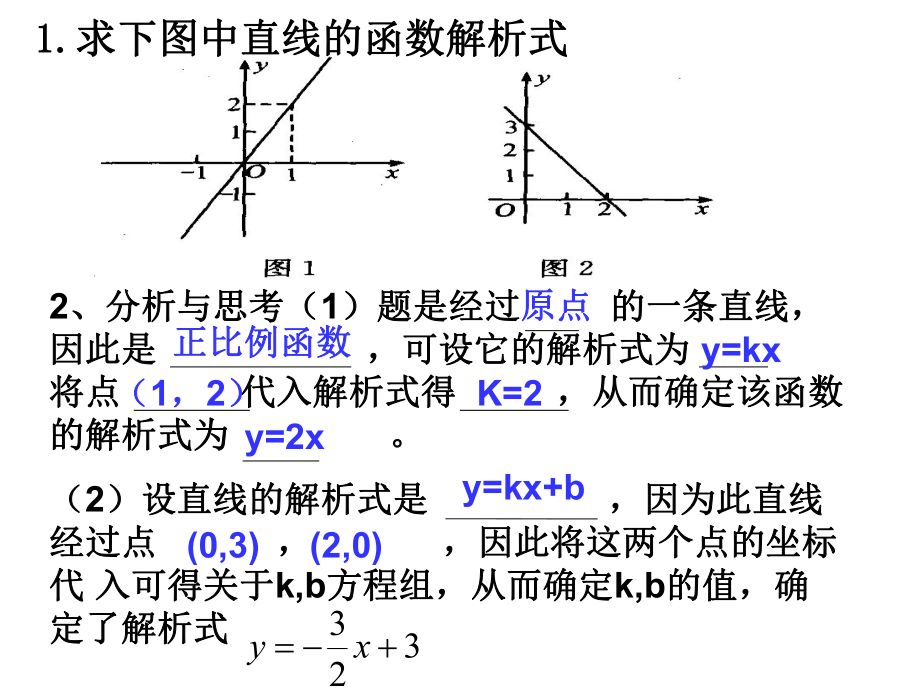 用待定系数法求一次函数的解析式p课件.ppt_第3页