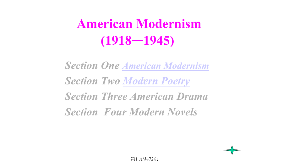 Americanmodernism美国现代主义教学课件.pptx_第1页