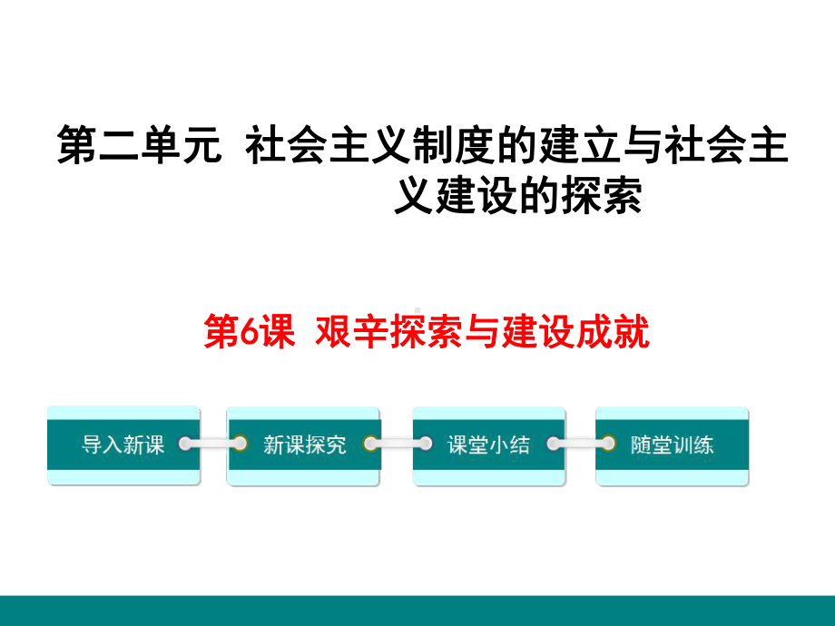 人教部编版八年级下册历史：第6课艰辛探索与建设成就课件.ppt_第2页