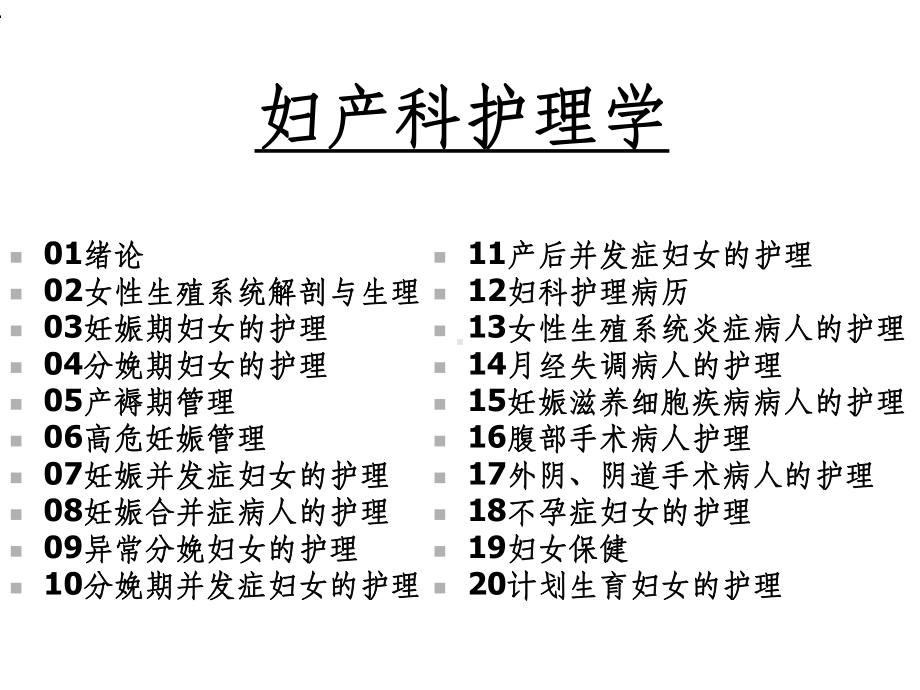 妇产科护理学全套课件.ppt_第1页