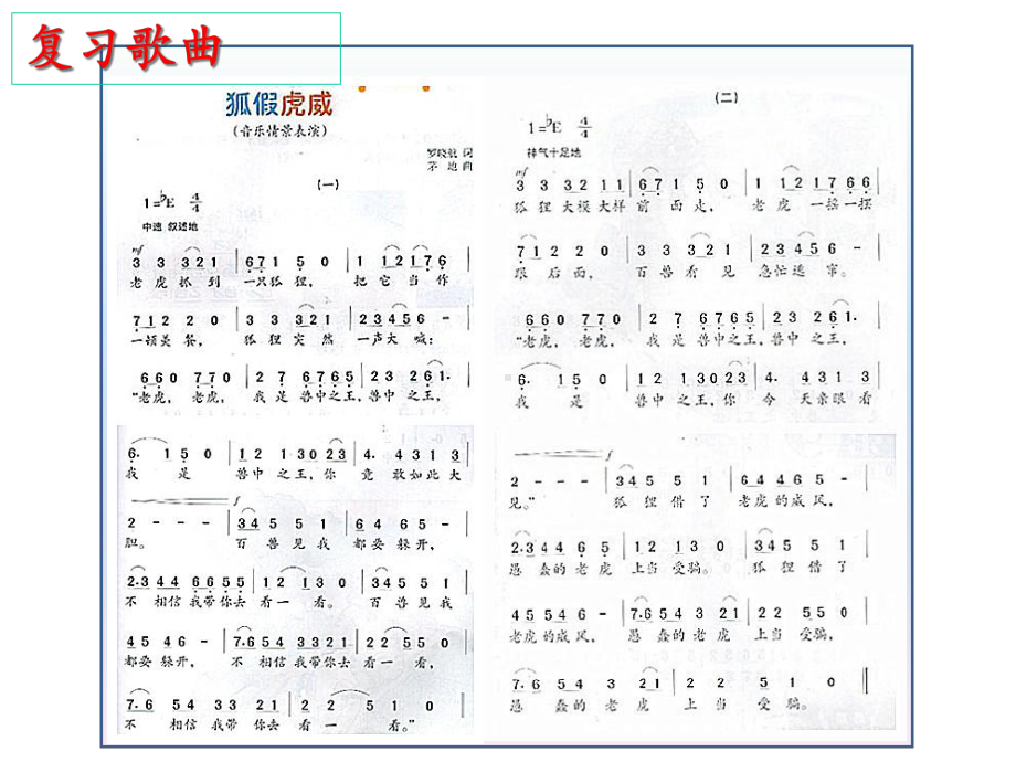 四年级上册音乐(综合表演)狐假虎威湘教版课件.ppt（无音视频素材）_第2页