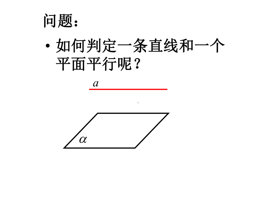 直线与平面平行的判定公开课2021优秀课件.ppt_第3页