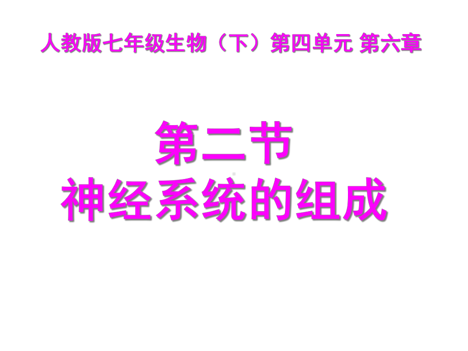 62神经系统的组成初一生物课件七年级下册.ppt_第1页