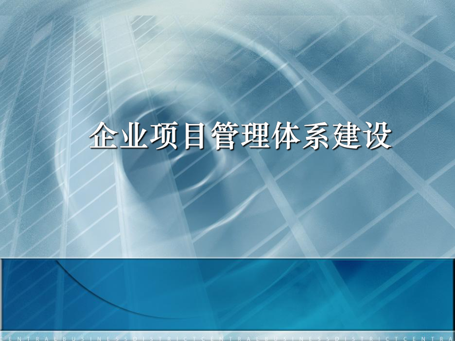 企业项目管理体系建设精选课件.ppt_第1页