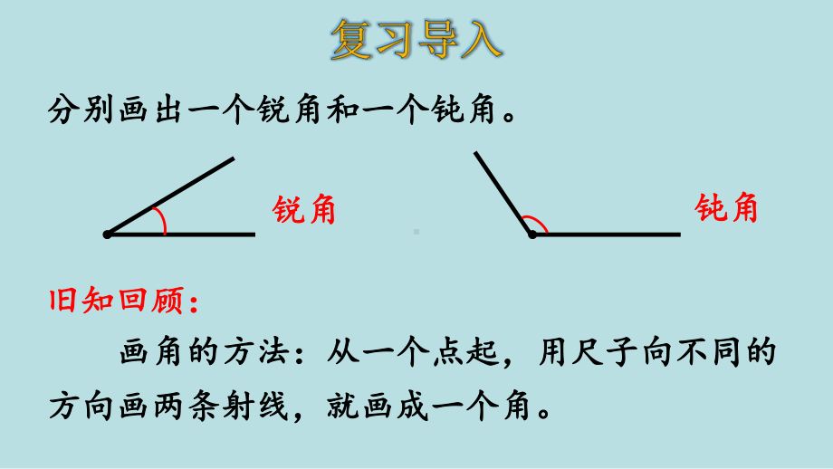 人教版数学四年级上册第三单元第4课时画角课件.pptx_第3页