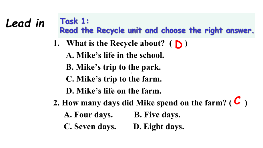 PEP六年级英语下册RecycleDay1Day2课件.ppt_第3页