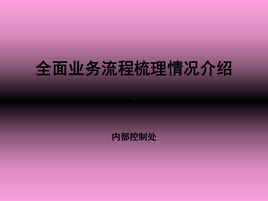 全面业务流程梳理情况介绍课件.ppt_第1页