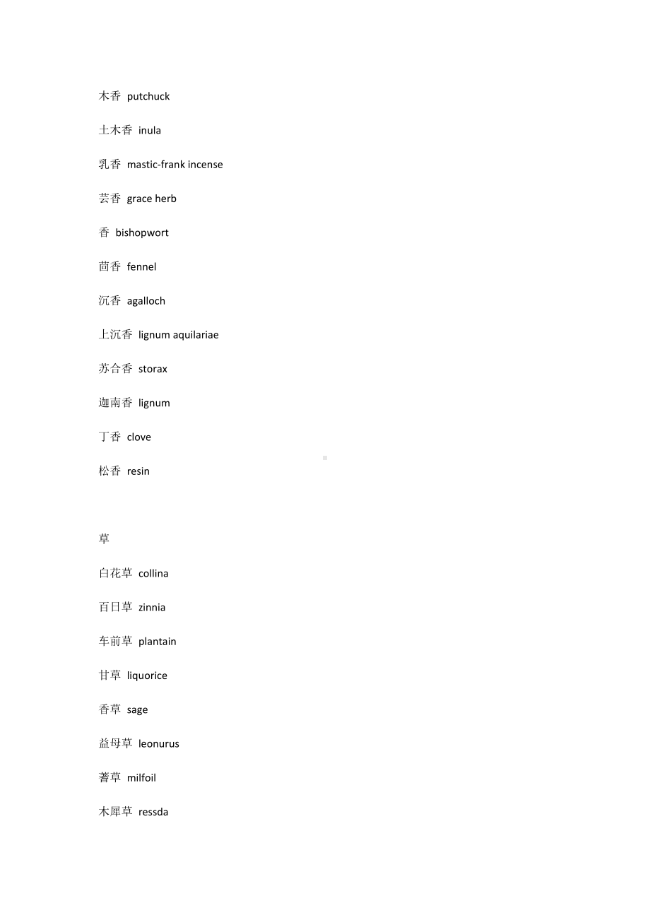 中药英语词汇汇总.docx_第2页