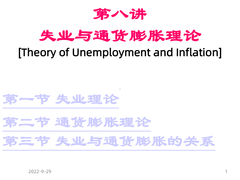 失业与通货膨胀理论课件6.ppt_第1页