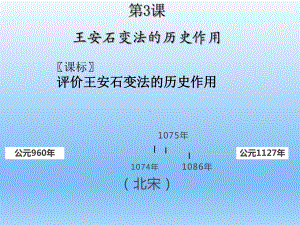 人教版高中历史选修一第四单元第3课王安石变法的历史作用(共18张)课件.pptx