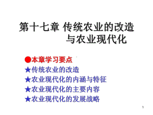 传统农业的改造与农业现代化课件.ppt