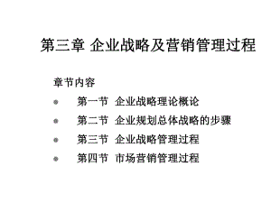 市场营销学第三章企业战略及营销管理过程课件.ppt