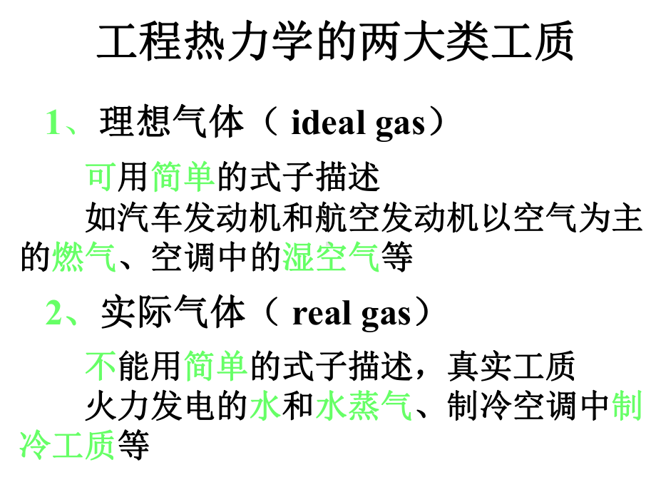 工程热力学第三章气体和蒸汽的性质课件.ppt_第3页