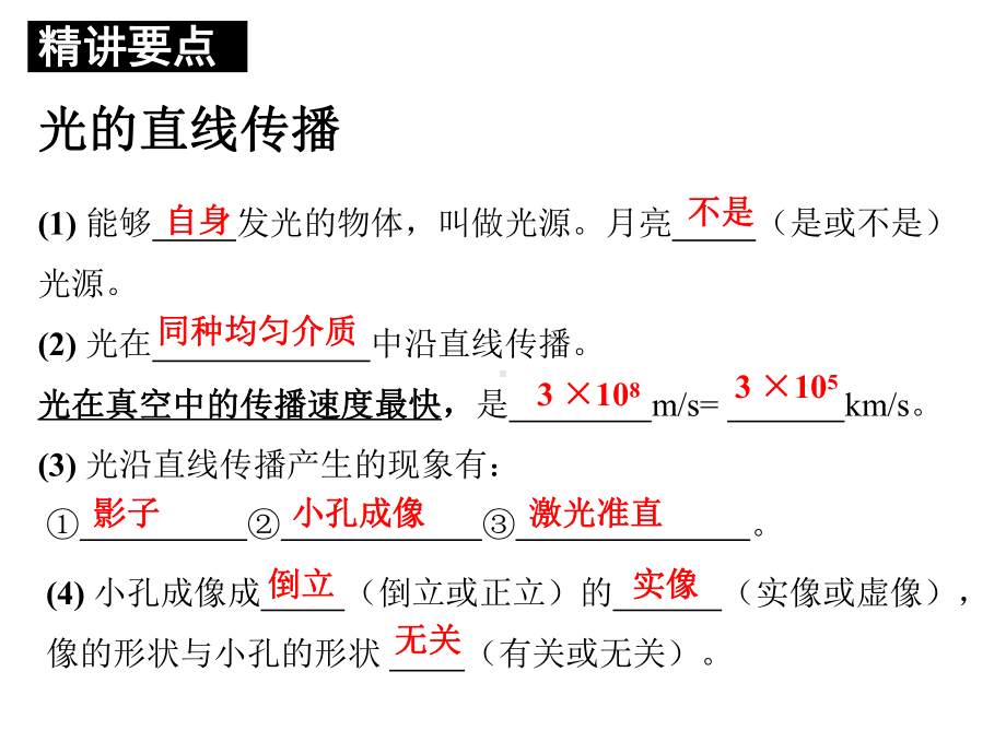 人教版物理九年级第一轮复习第四章光现象(39张)课件.pptx_第2页