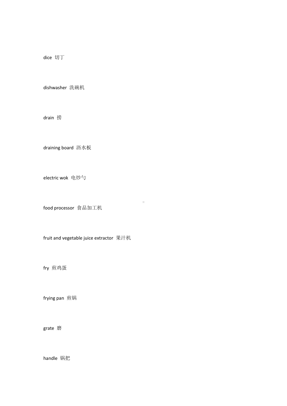 厨房词汇英汉对照.docx_第2页