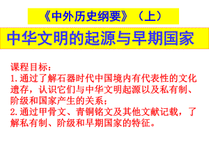 人教版高一必修一1中华文明的起源与早期国家课件.pptx