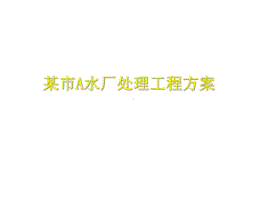 水厂处理工程方案.ppt