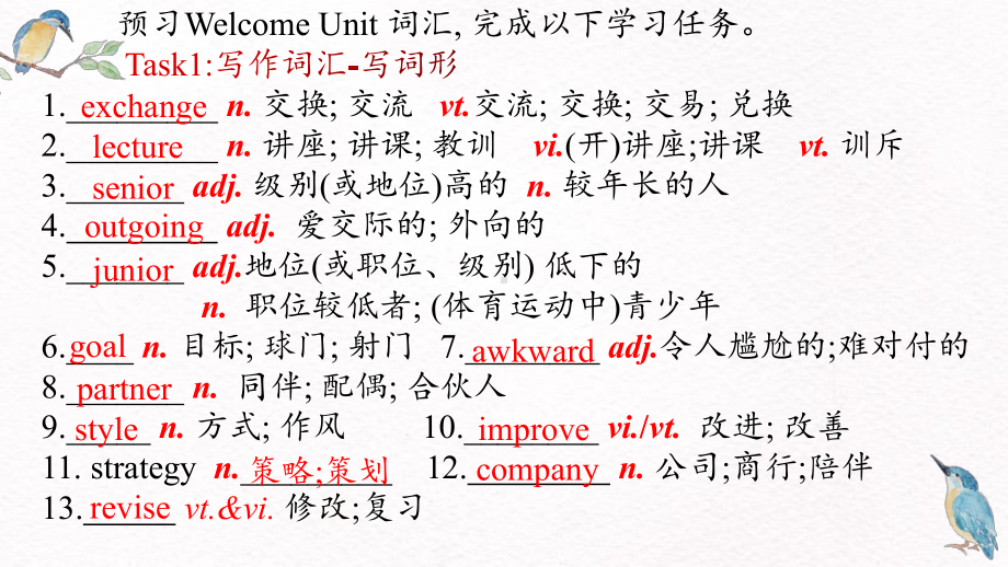 Welcome Unit Word Study(ppt课件)-2022新人教版（2019）《高中英语》必修第一册.pptx_第2页