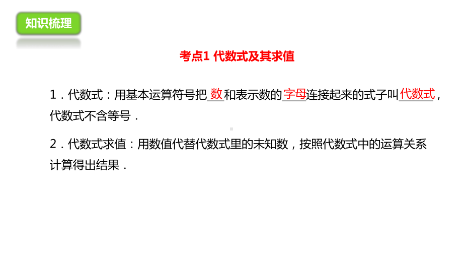 中考数学一轮复习2整式与因式分解课件.ppt_第3页