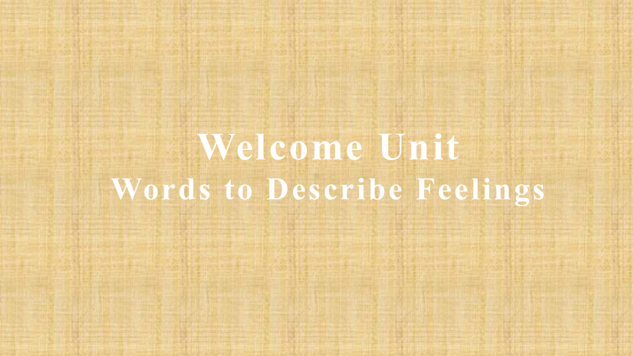 Welcome Unit Words to Describe Feelings(ppt课件)-2022新人教版（2019）《高中英语》必修第一册.pptx_第1页