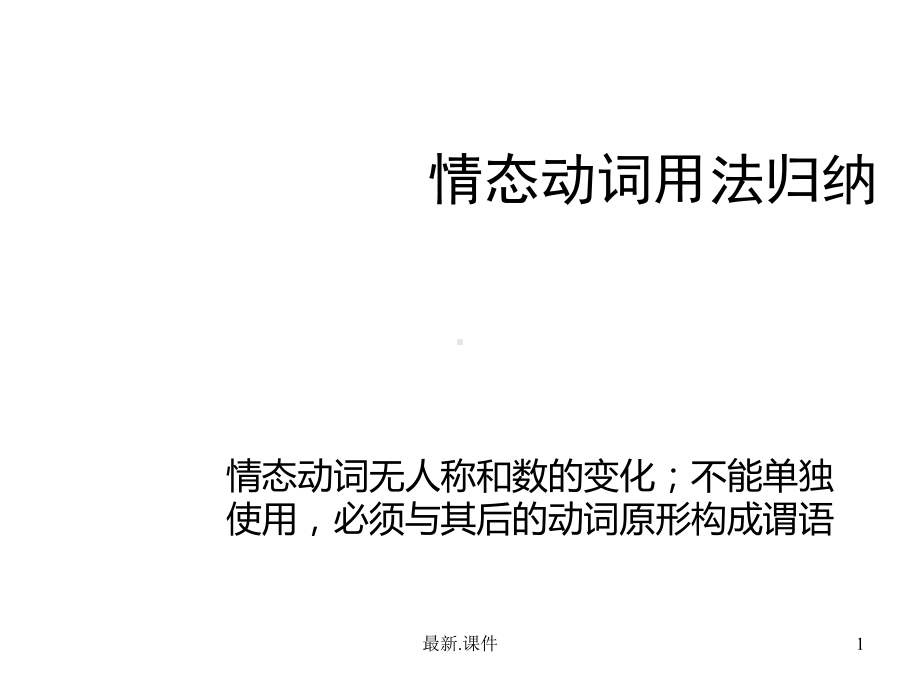 （通用）情态动词用法归纳课件.ppt_第1页