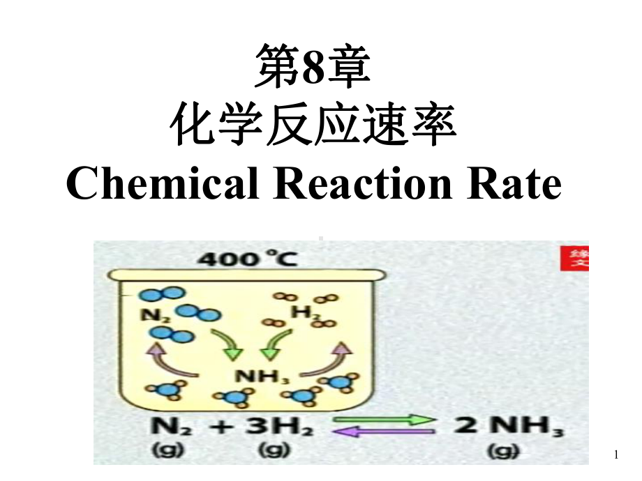 第8章化学反应速率课件.ppt_第1页