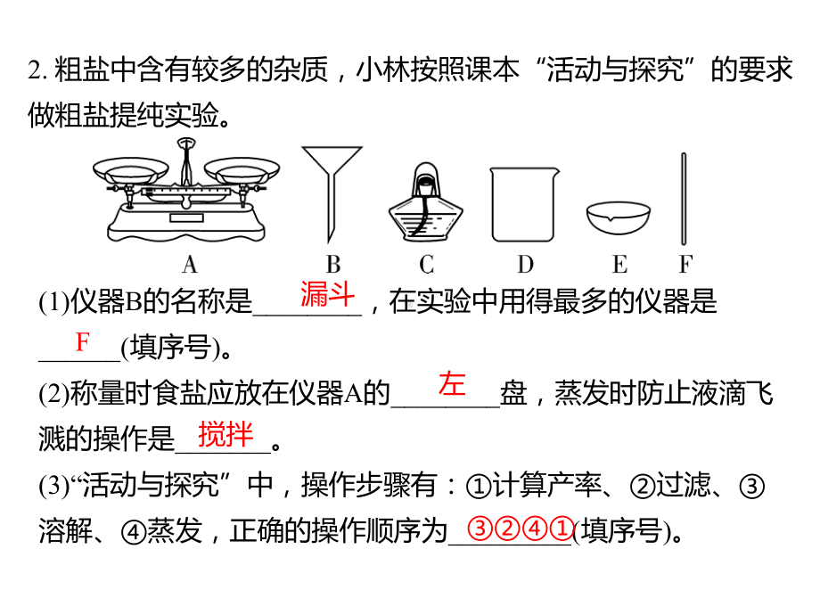 中考复习第一轮专题粗盐提纯+溶液配制(共22张)课件.ppt_第3页