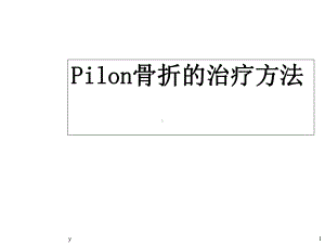 Pilon骨折的治疗课件.ppt