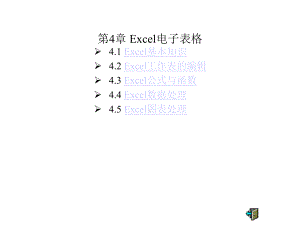 第四章Excel电子表格课件.pptx