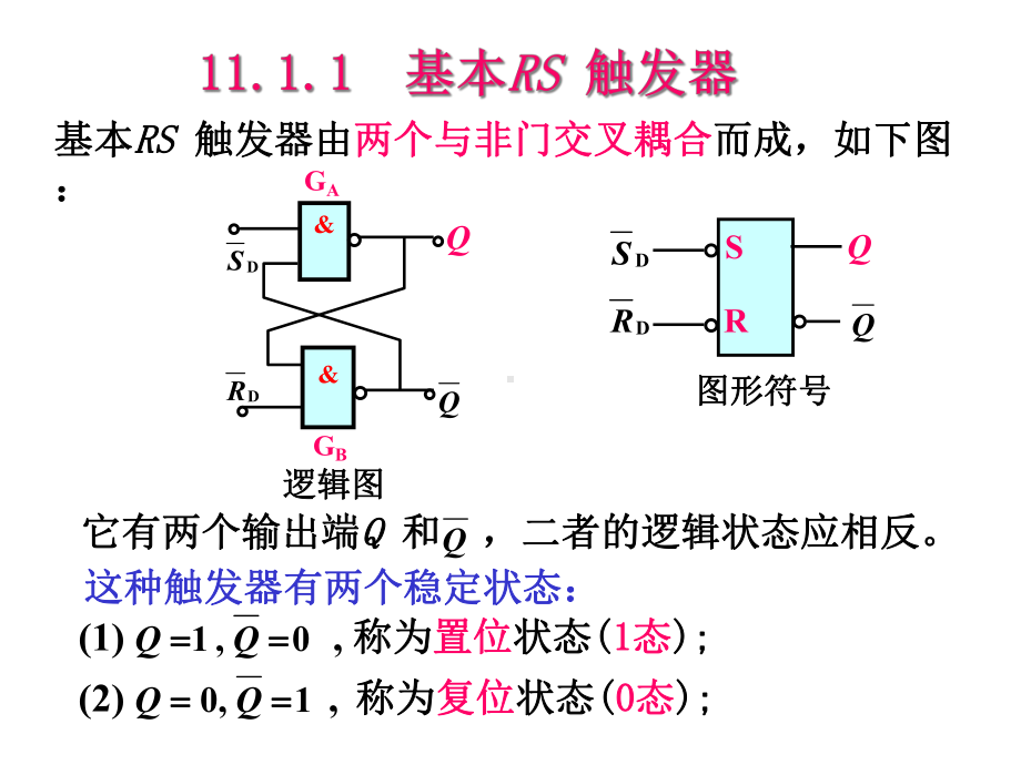 《电工电子技术》教学课件—第11章触发器及时序逻辑电路.ppt_第3页