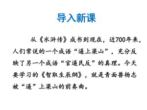 《智取生辰纲》课件1优质公开课鲁教九下.ppt