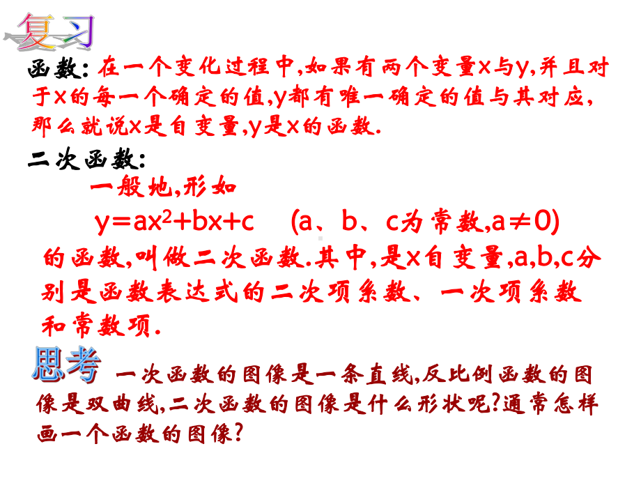 （沪科版）数学九上：212《二次函数的图象和性质》课件.ppt_第2页