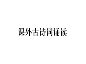 七年级语文上册课外古诗词诵读习题课件2新人教版.ppt