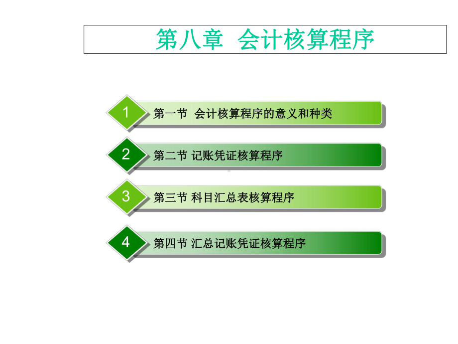 第八章会计核算程序课件.ppt_第1页