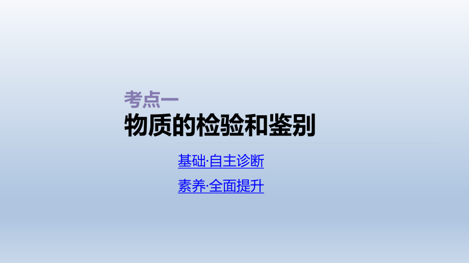 第37讲物质的检验、鉴别与制备课件2021届高三新高考一轮复习化学.ppt_第3页