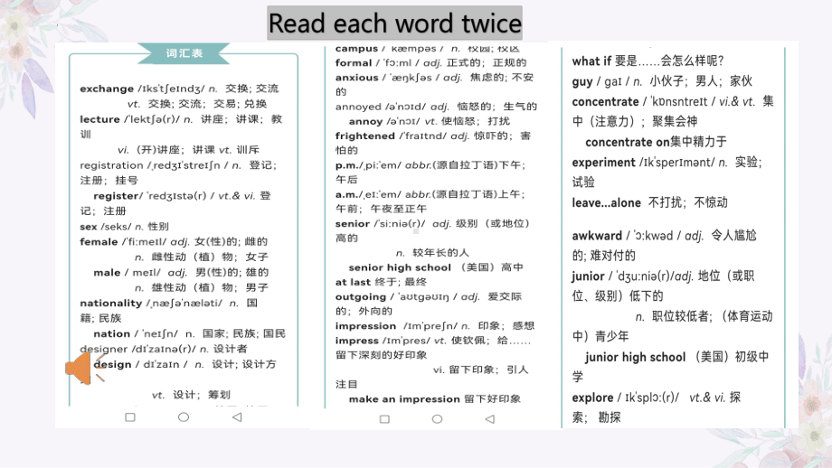 2022新人教版（2019）《高中英语》必修第一册Welcome Unit 单词第一部分讲解ppt课件 .pptx_第3页