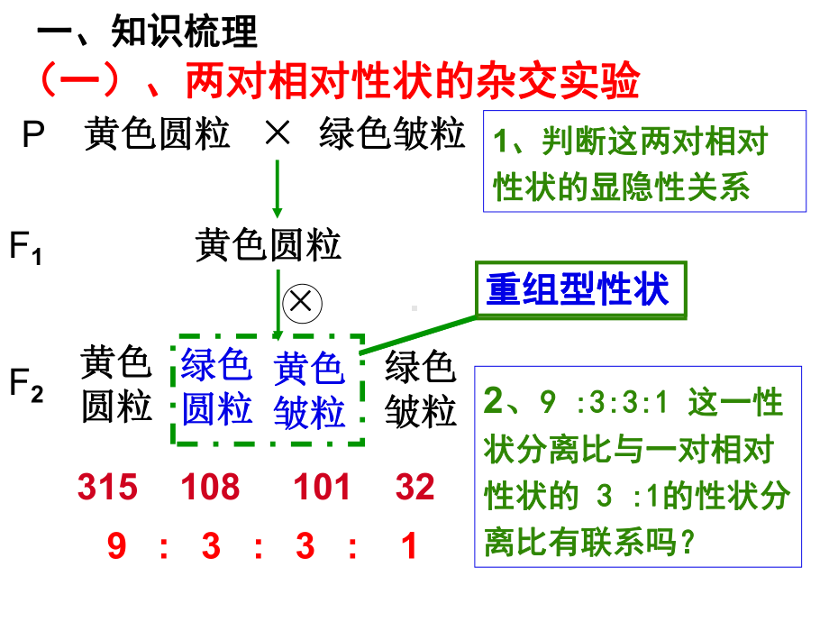 [其它课程]自由组合定律一轮复习课件.ppt_第2页