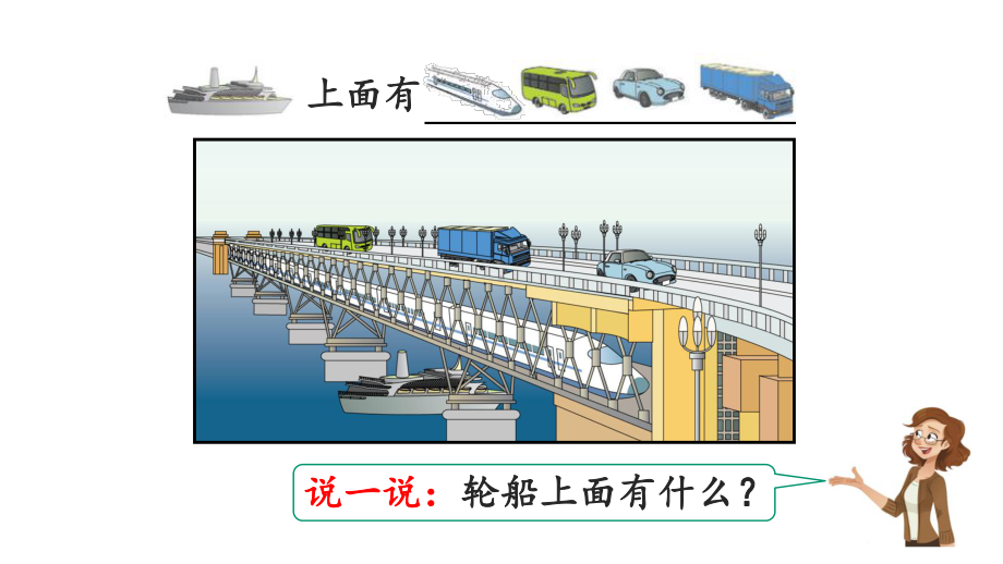 （人教版数学一年级上册）21认识“上、下、前、后”课件.ppt_第2页