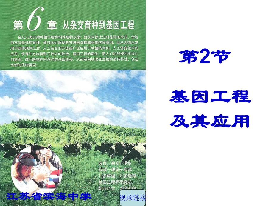 第二节基因工程及其应用课件.ppt_第1页