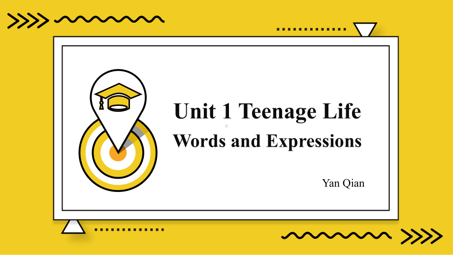 Unit 1 Teenage Life Words and Expressions(ppt课件) -2022新人教版（2019）《高中英语》必修第一册.pptx_第1页