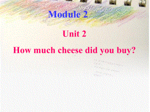 （外研版）新标准英语五年级上册Module2Unit2Howmuchcheesedidyoubuy课件.ppt-(课件无音视频)