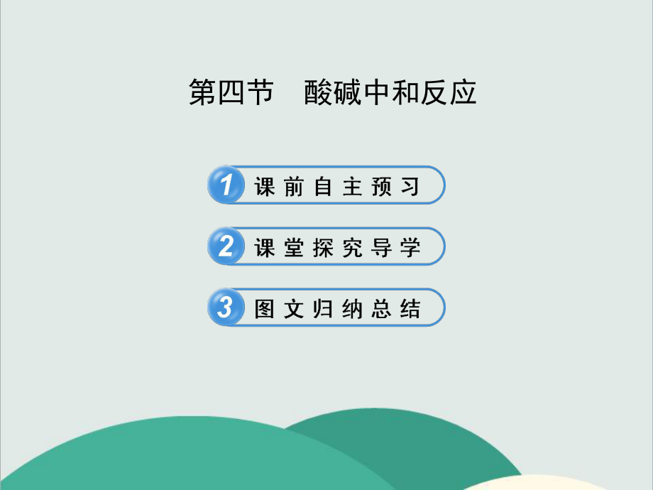 鲁教版九年级化学下册《酸碱中和反应》高效课堂获奖课件(vip).ppt_第1页