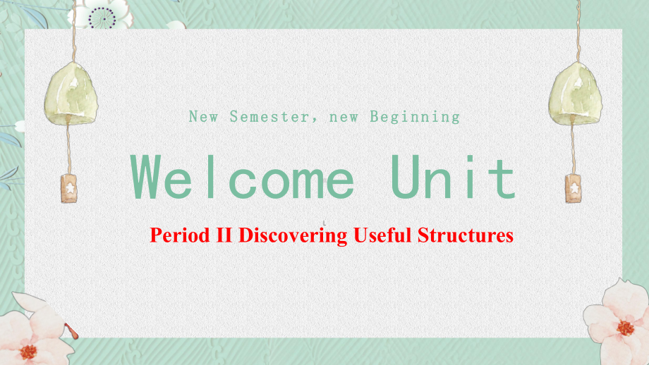 2022新人教版（2019）《高中英语》必修第一册Welcome Unit 语法 简单句ppt课件.pptx_第1页