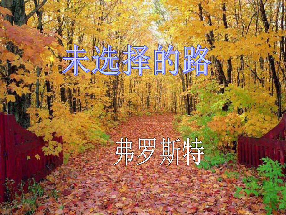 《未选择的路》公开课课件.ppt_第1页