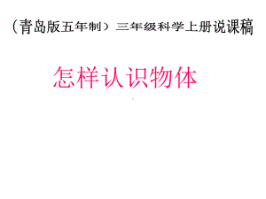 三年级科学上册怎样认识物体课件青岛版.ppt