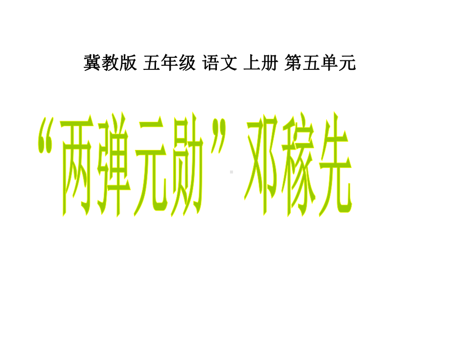 《两弹元勋邓稼先》课件.ppt_第1页