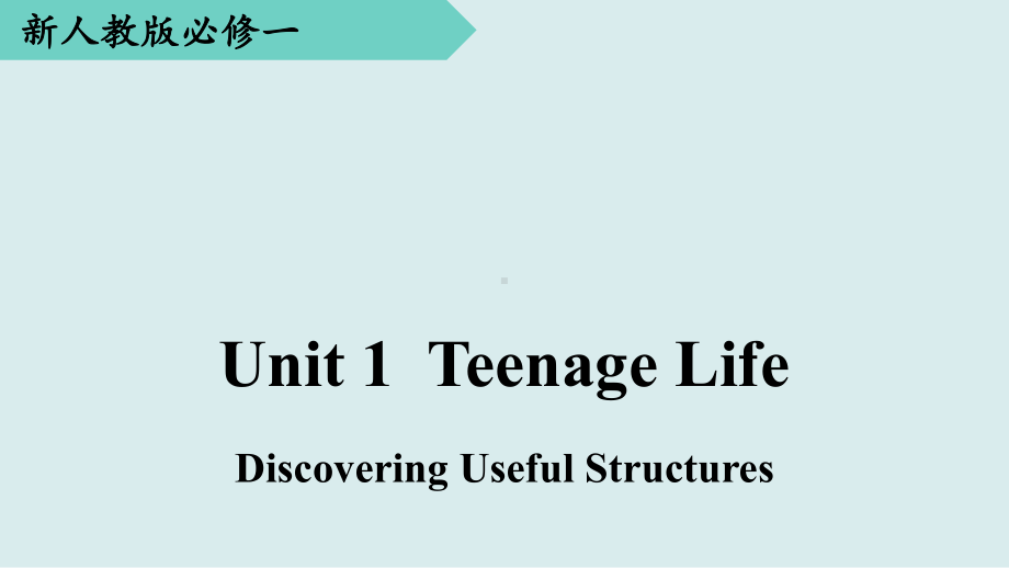 Unit 1 Teenage Life Discovering Useful Structures (ppt课件) (7)-2022新人教版（2019）《高中英语》必修第一册.pptx_第1页