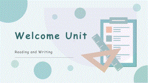 Welcome Unit Reading for Writing (ppt课件)(3)-2022新人教版（2019）《高中英语》必修第一册.pptx