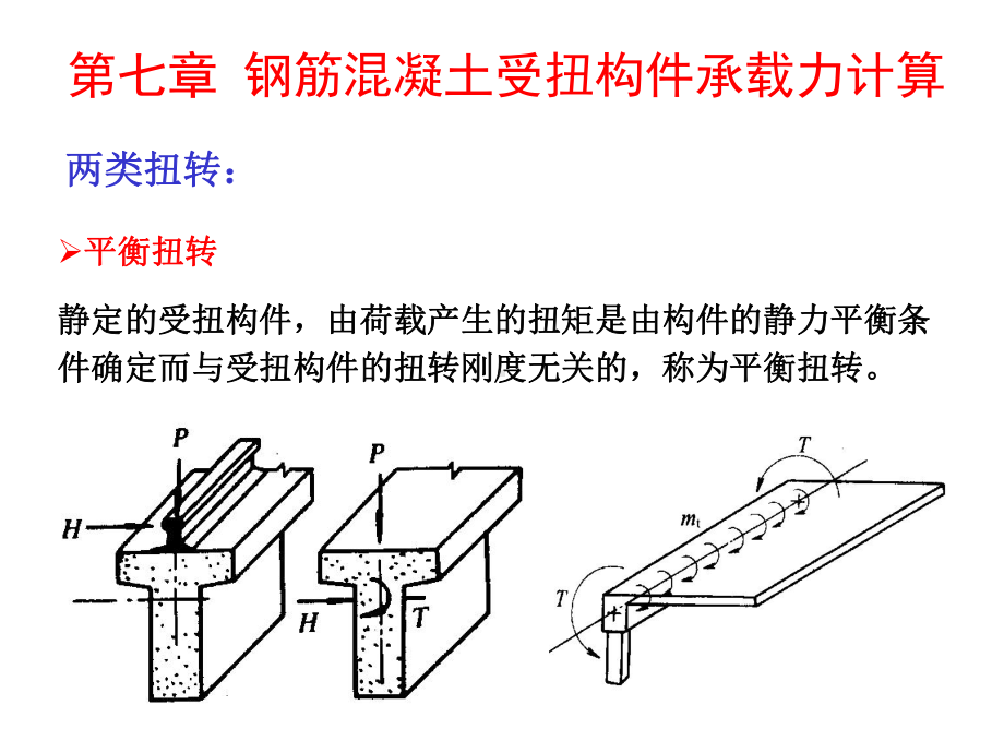 第七章钢筋混凝土受扭构件承载力计算课件.ppt_第1页