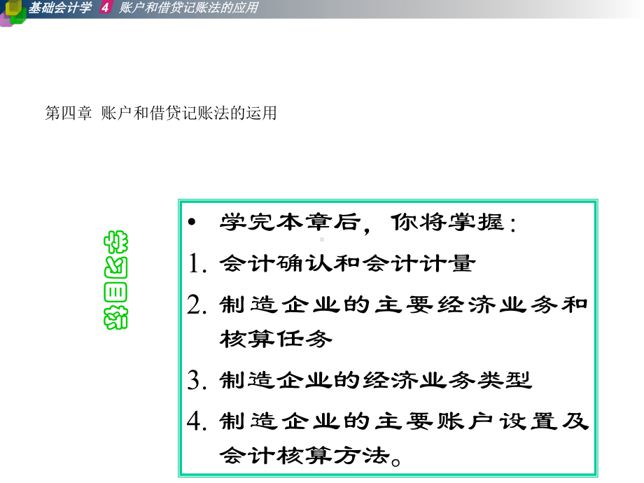 第四章账户和借贷记账法的运用课件.ppt_第1页